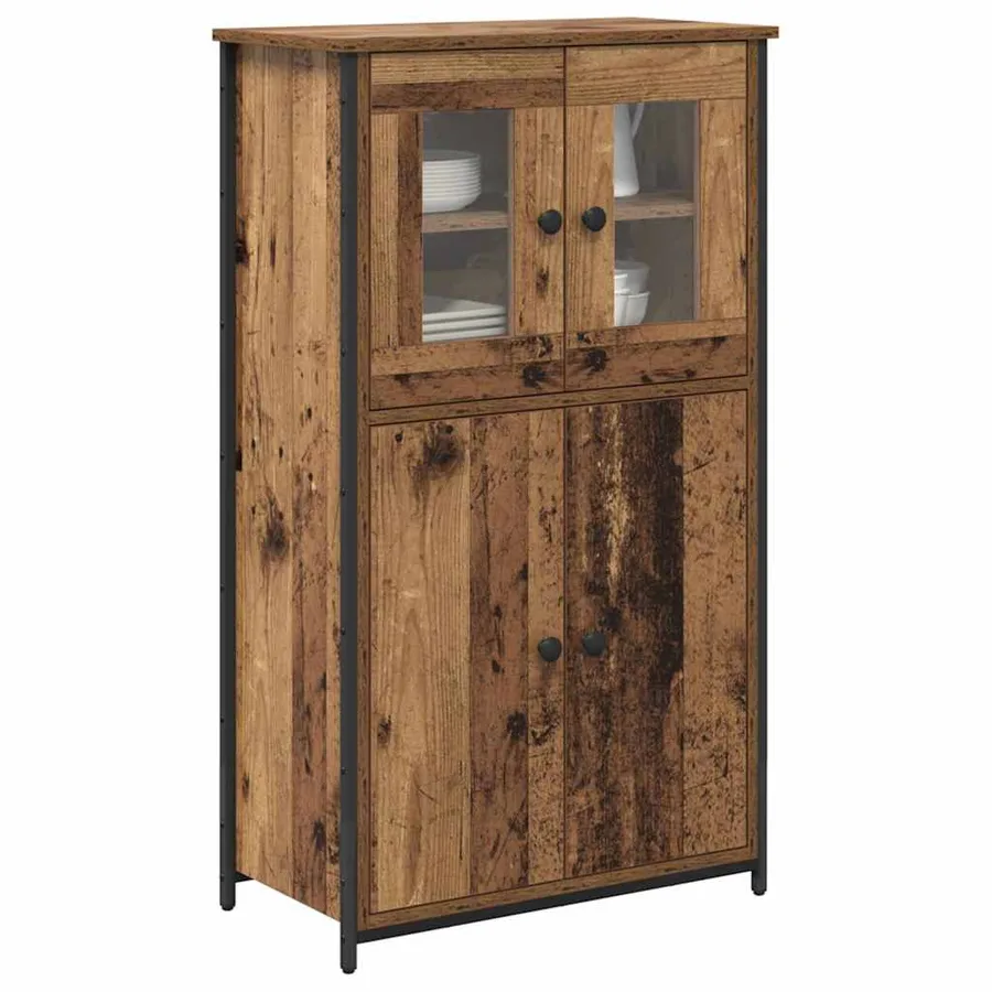 Haut Armoire Bois Ancien 62 x 32 x 106,5 cm Bois d'ingénierie - 3
