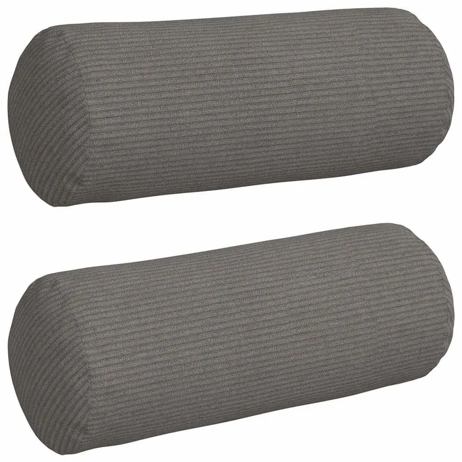 Coussins d'accent 2 pcs Gris clair Ø 15 x 40 cm - 2