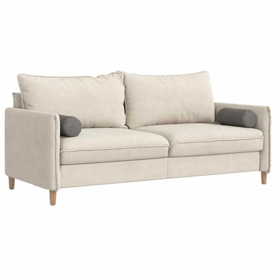 Coussins d'accent 2 pcs Gris clair Ø 15 x 40 cm - 3