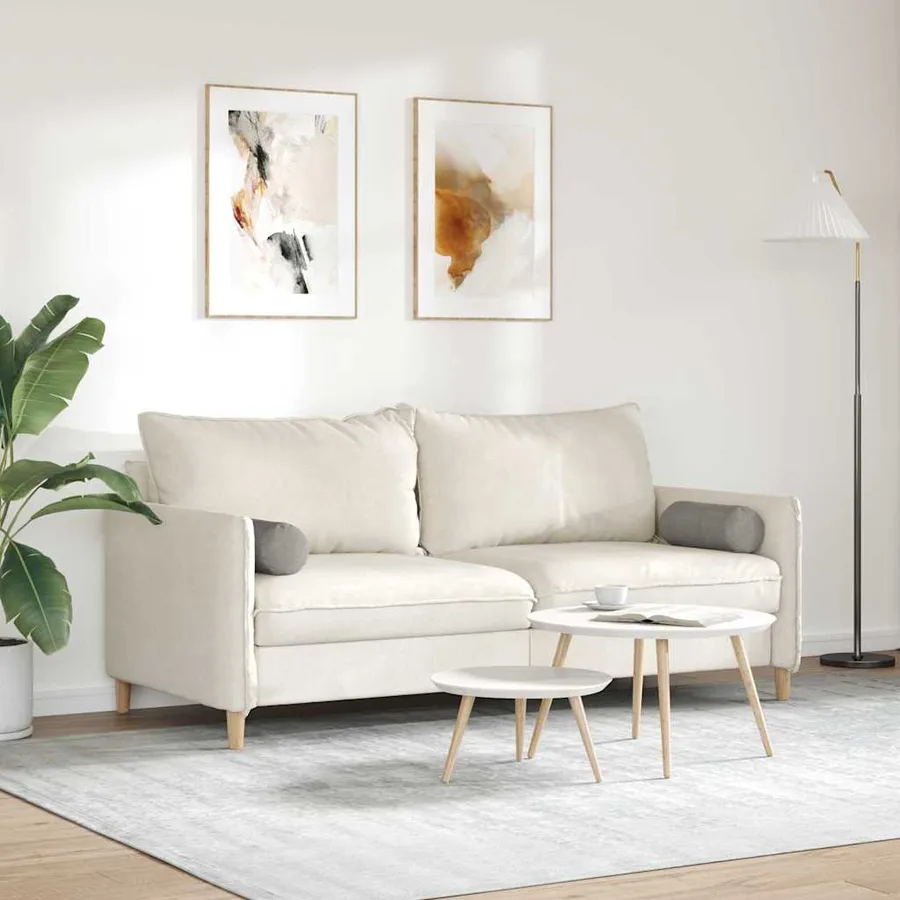 Coussins d'accent 2 pcs Gris clair Ø 15 x 40 cm - 4