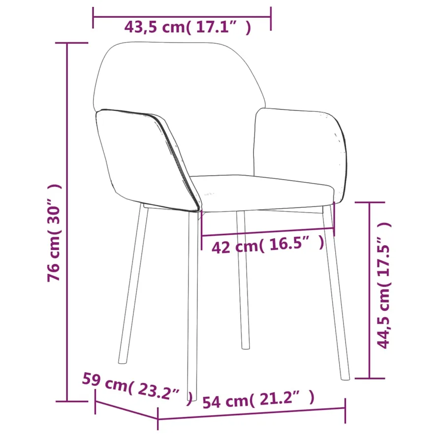 Chaises à manger lot de 2 gris clair tissu et similicuir - 9