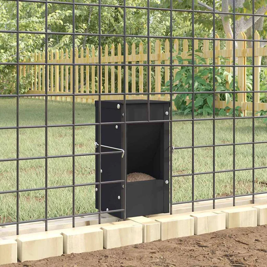 Distributeur pour lapins Noir 12,5 x 12,5 x 25 cm - 4