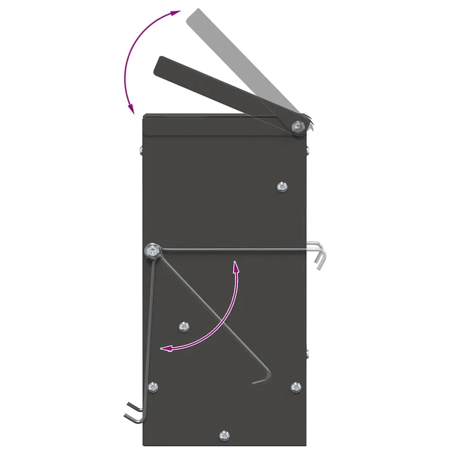 Distributeur pour lapins Noir 12,5 x 12,5 x 25 cm - 8