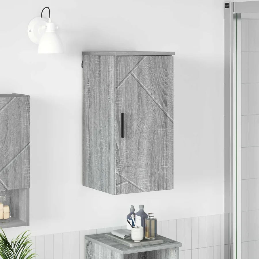 Cabinet de salle de bain Gris Sonoma 30 x 31,5 x 61 cm