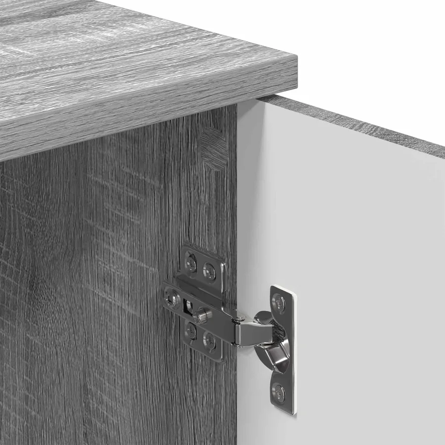 Cabinet de salle de bain Gris Sonoma 30 x 31,5 x 61 cm - 11