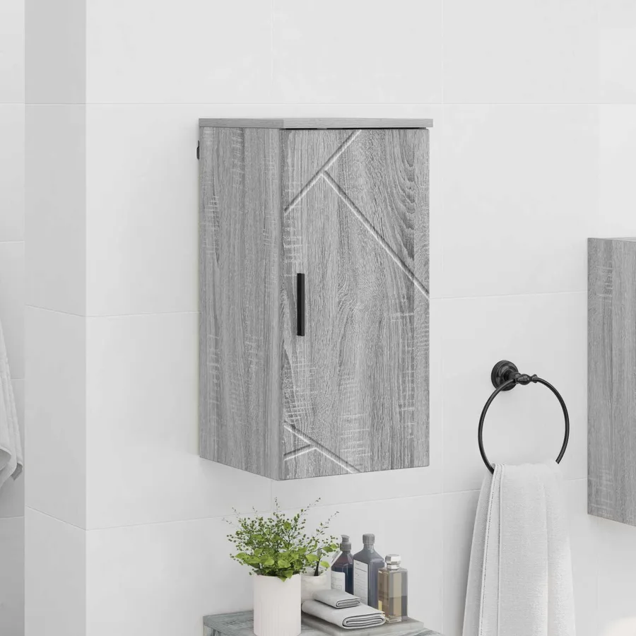 Cabinet de salle de bain Gris Sonoma 30 x 31,5 x 61 cm - 4