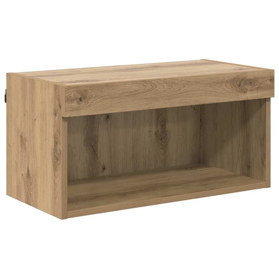 Ensemble meuble TV 60 x 30 x 30 cm Chêne artisanal - 2