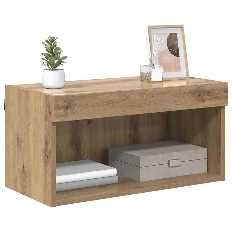 Ensemble meuble TV 60 x 30 x 30 cm Chêne artisanal - 3