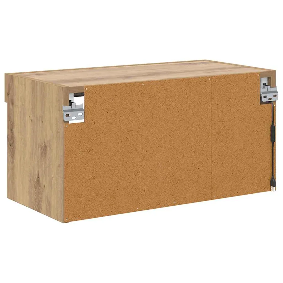 Ensemble meuble TV 60 x 30 x 30 cm Chêne artisanal - 9