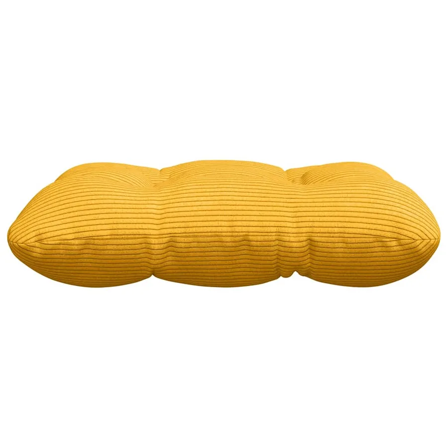 Coussins de siège 4 pcs Jaune clair 45 x 45 cm - 6
