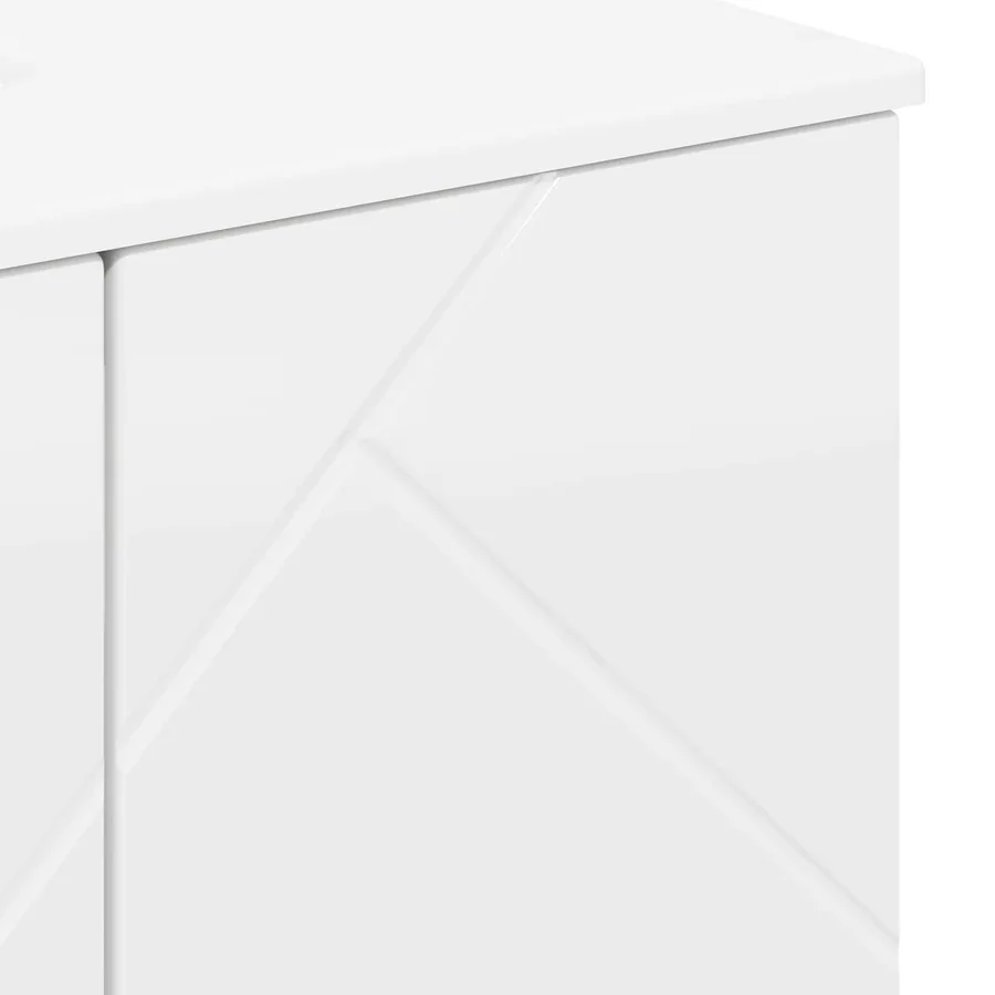 Cabinet de salle de bain Blanc brillant 61 x 35 x 64 cm - 11