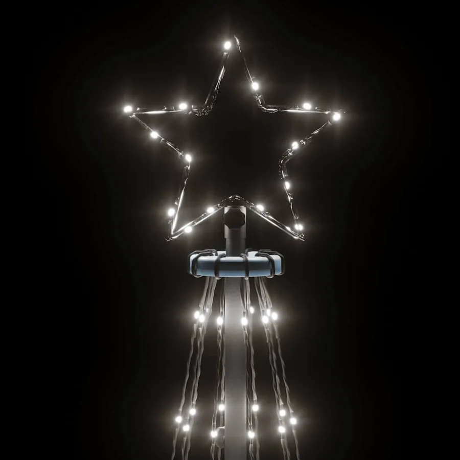 Arbre de Noël cône 310 LED Blanc froid 100x300 cm - 5