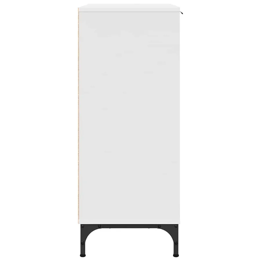 Buffet avec tiroir Blanc 89,5 x 33 x 82 cm Bois d'ingénierie - 7