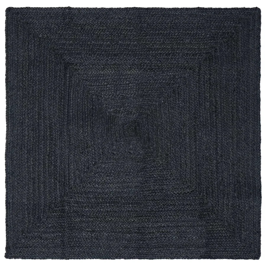 Tapis de surface Rectangulaire Gris foncé 120 x 120 cm Jute