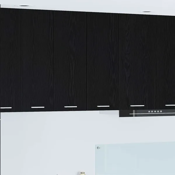 Armoire suspendue 2 pcs Chêne noir et Blanc 30 x 31 x 80 cm