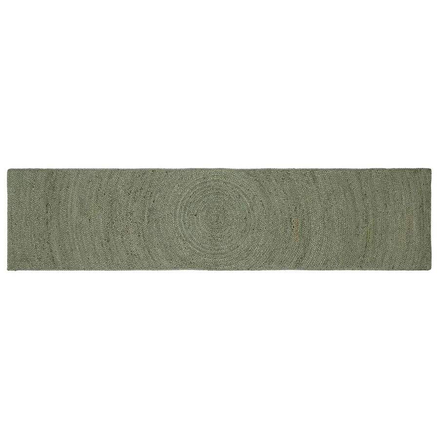 Tapis de surface Vert olive 60 x 200 cm Jute