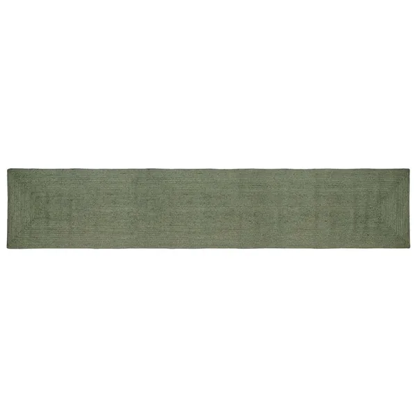 Tapis de surface Rectangulaire Vert olive 60 x 400 cm Jute