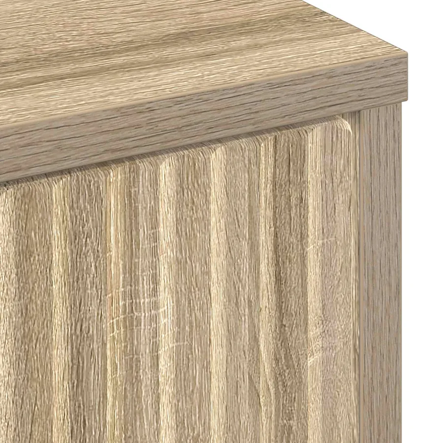 Buffet Chêne Sonoma 89,5 x 33 x 82 cm Bois d'ingénierie - 11
