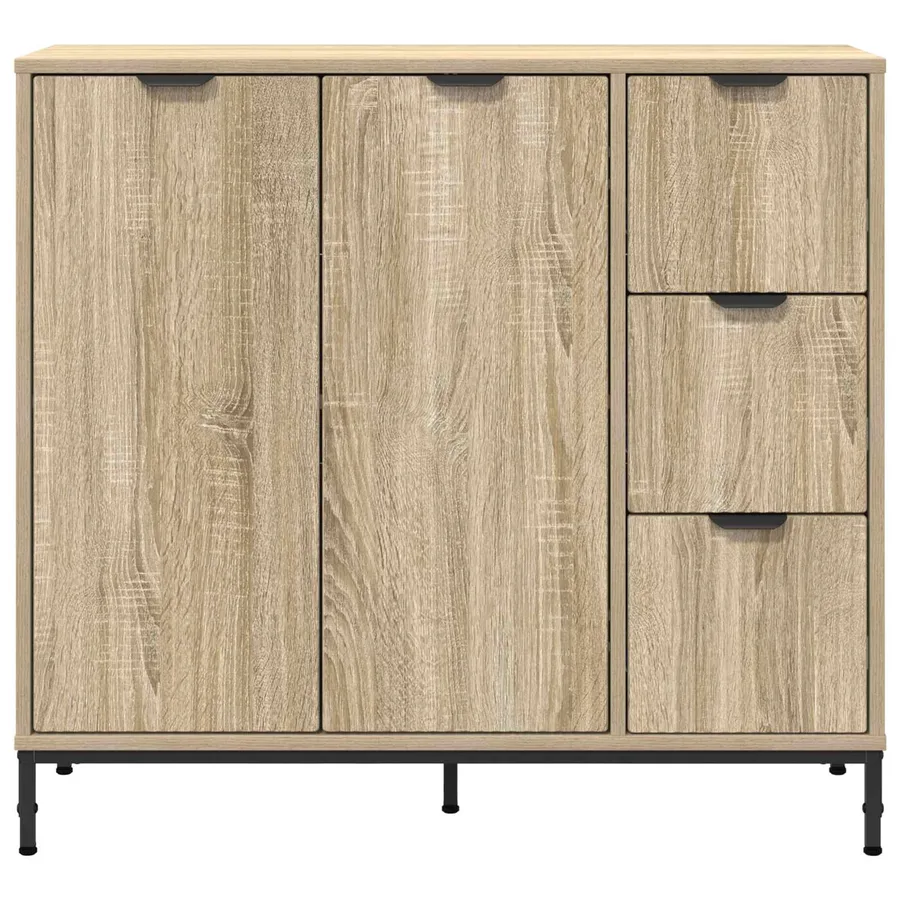 Buffet Chêne Sonoma 89,5 x 33 x 82 cm Bois d'ingénierie - 6