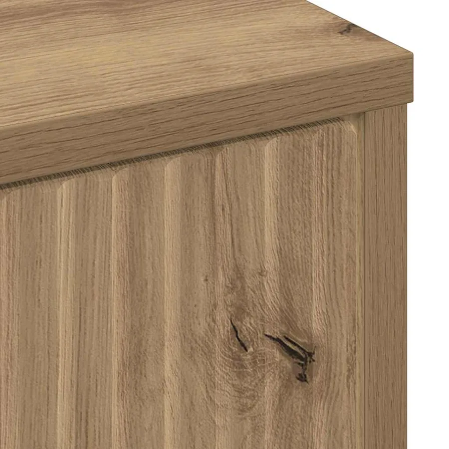 Buffet Chêne artisanal 89,5 x 33 x 82 cm Bois d'ingénierie - 11