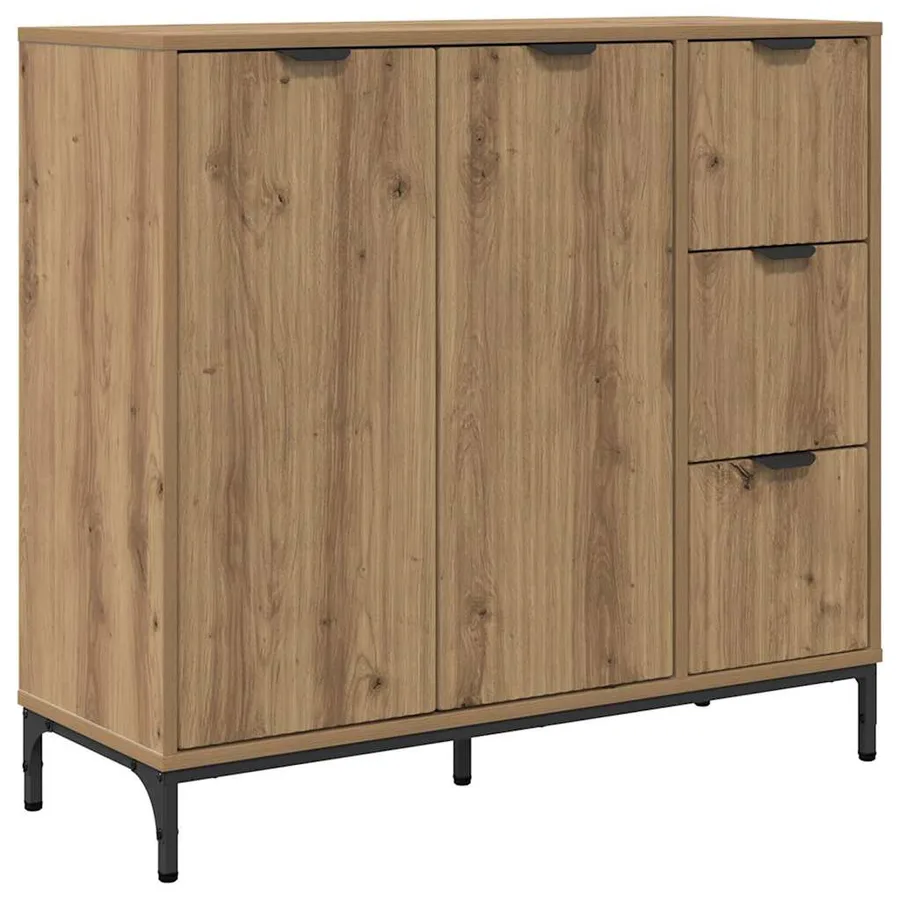 Buffet Chêne artisanal 89,5 x 33 x 82 cm Bois d'ingénierie - 2
