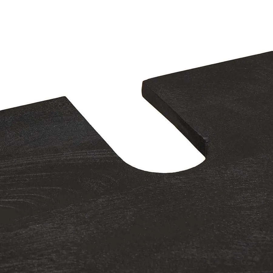 Ensemble de Meubles de Salle de Bain Montage mural 2 pcs Noir - 8