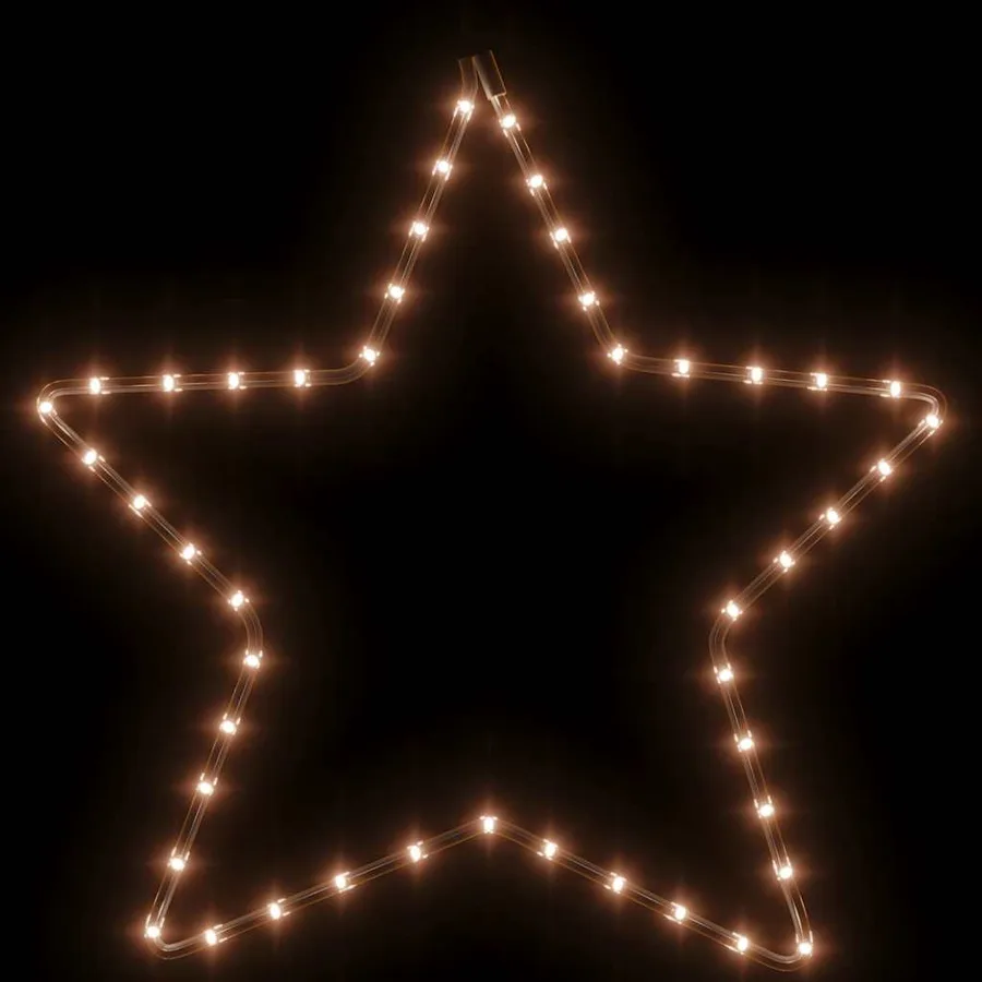 Figure d'étoile de Noël avec 48 LED blanc chaud 56 cm - 3