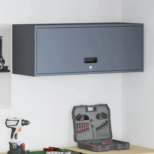 Armoire murale pour garage Anthracite 90 x 33 x 35 cm