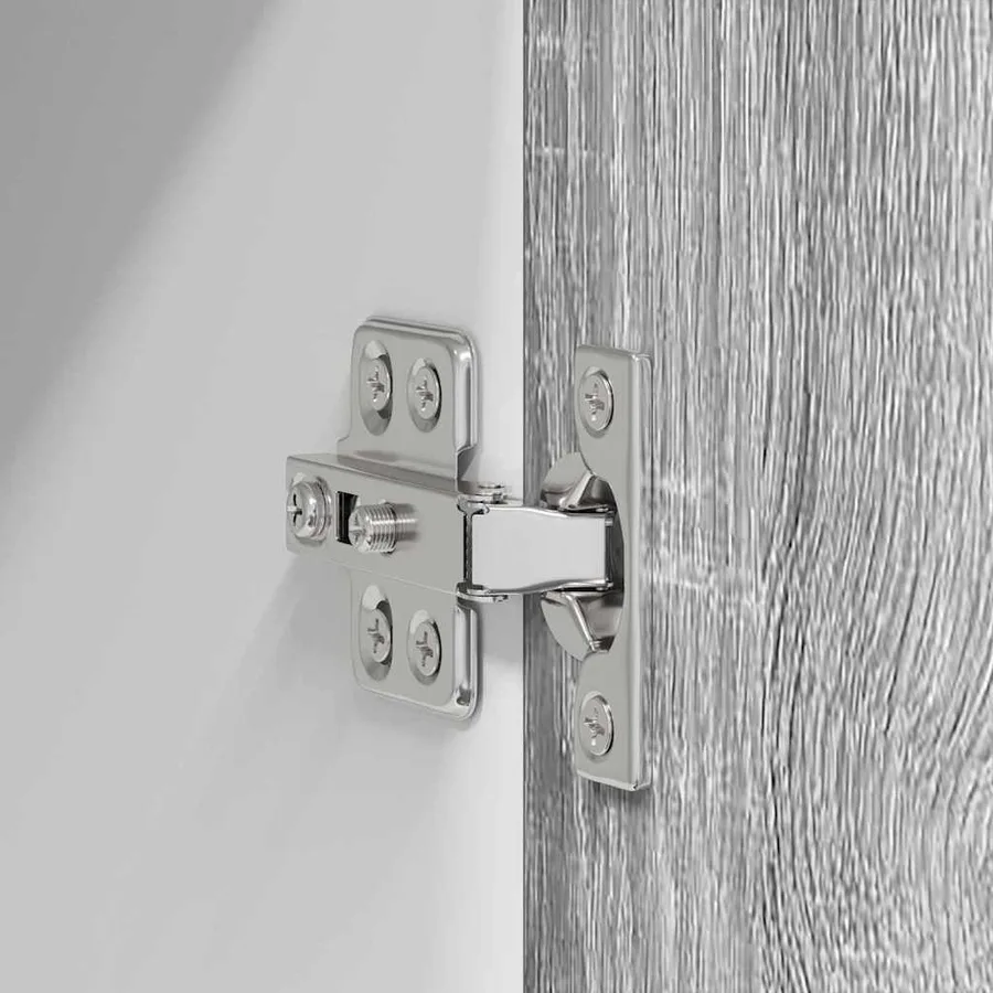 Armoire suspendue 2 pcs Gris Sonoma et Blanc 30 x 31 x 80 cm - 8