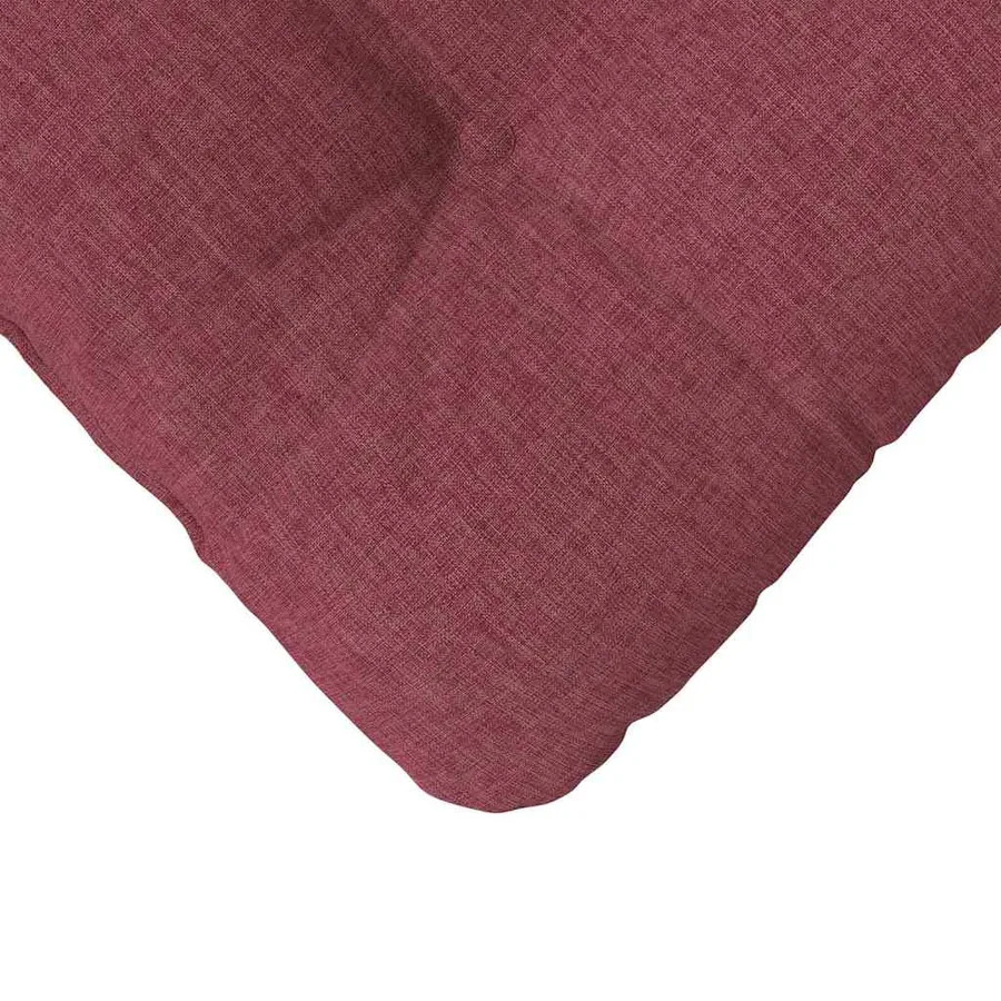 Coussins de siège 4 pcs Bordeaux 45 x 45 x 12 cm tissu - 9