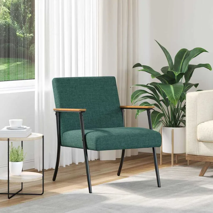 fauteuil Vert foncé tissu