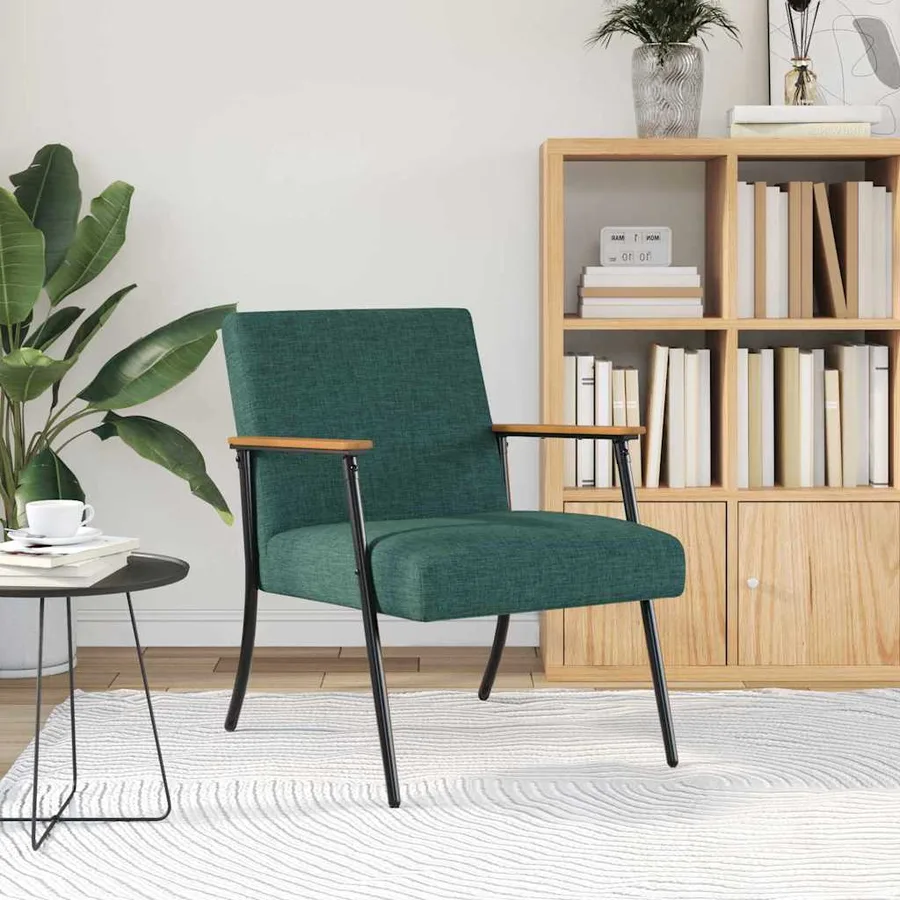 fauteuil Vert foncé tissu - 3