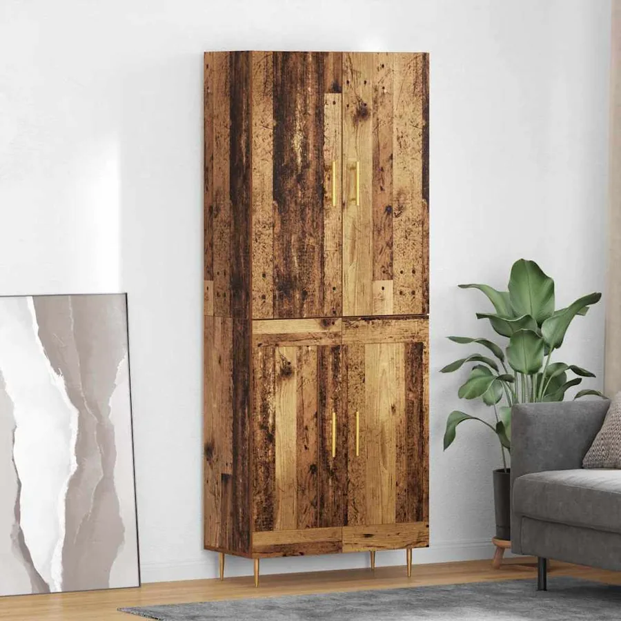 Haut Armoire Bois Ancien 69,5 x 34 x 180 cm Bois d'ingénierie