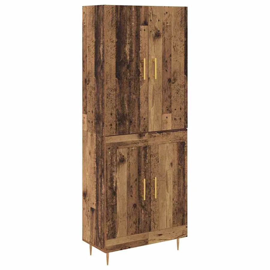 Haut Armoire Bois Ancien 69,5 x 34 x 180 cm Bois d'ingénierie - 2
