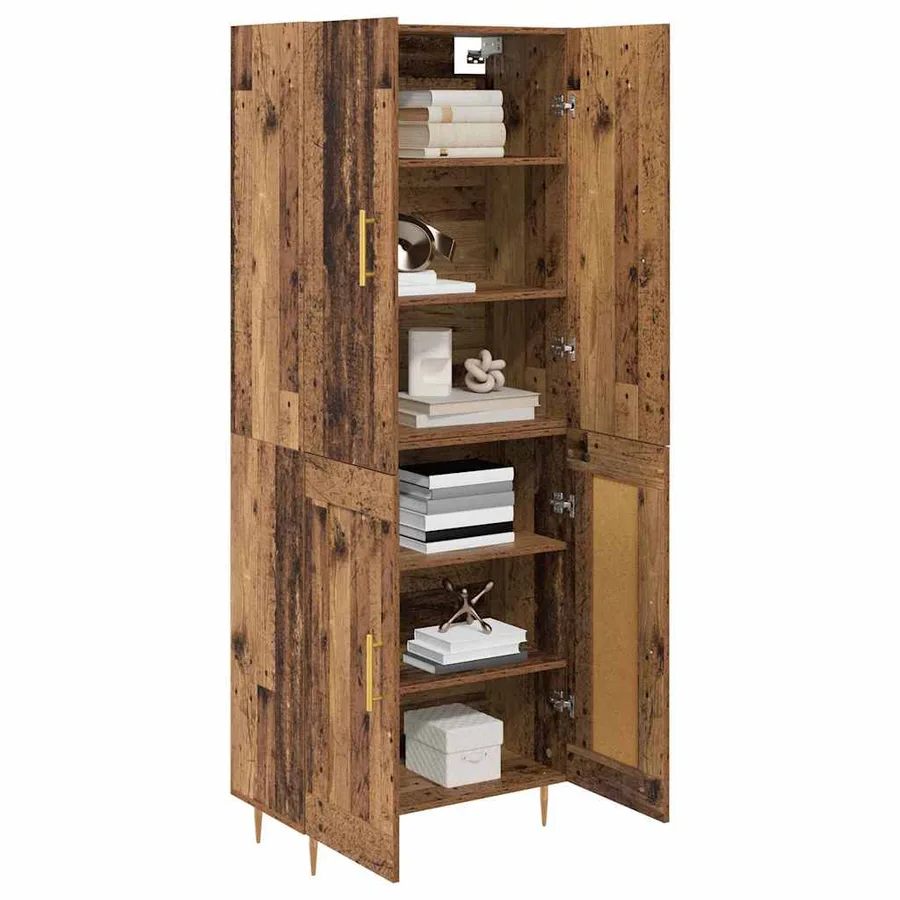 Haut Armoire Bois Ancien 69,5 x 34 x 180 cm Bois d'ingénierie - 3
