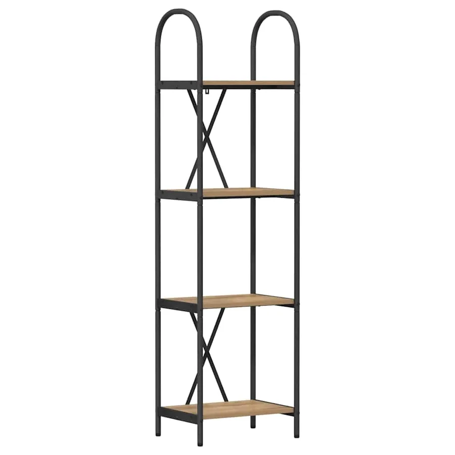 Étagère 4 niveaux 40 x 30 x 146 cm Bois d'ingénierie - 2