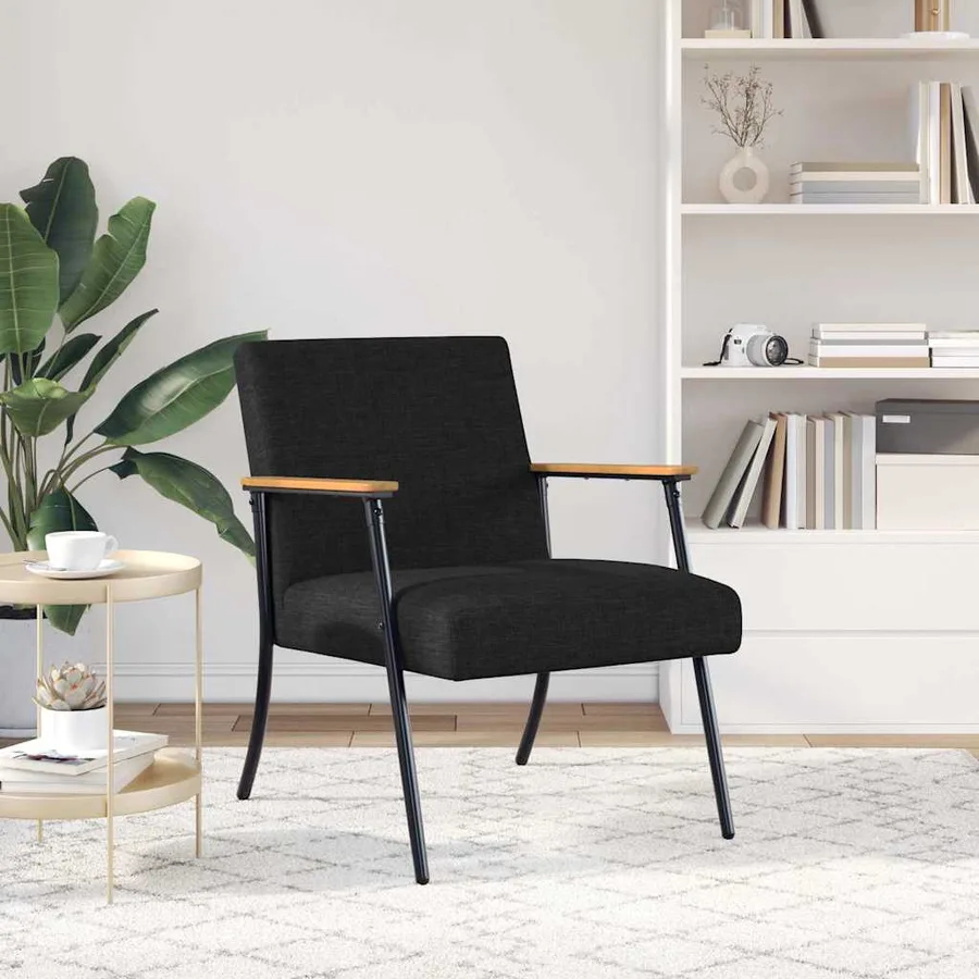 fauteuil Noir tissu - 3