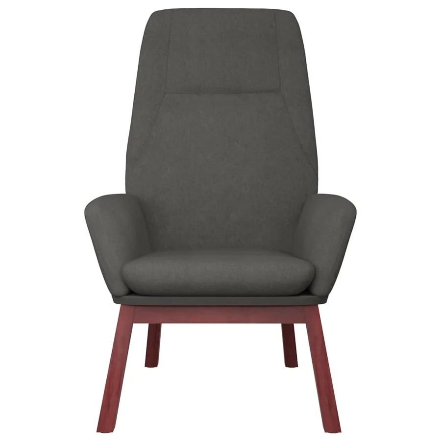 Chaise de relaxation Gris foncé Tissu - 3