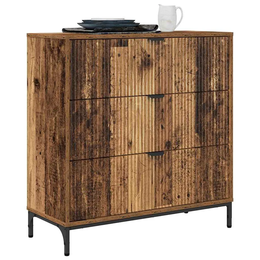 Buffet Bois ancien 79,5 x 33 x 82 cm Bois d'ingénierie - 3