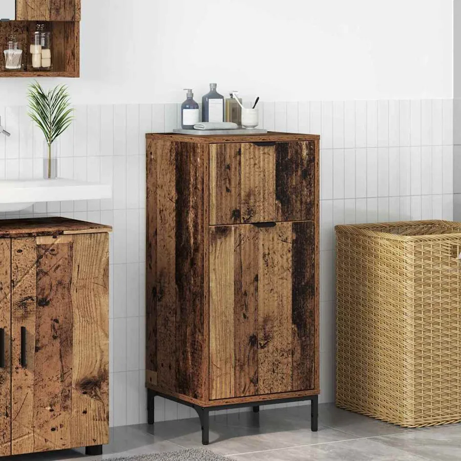 Cabinet de salle de bain Bois Ancien 39,5 x 36 x 88 cm
