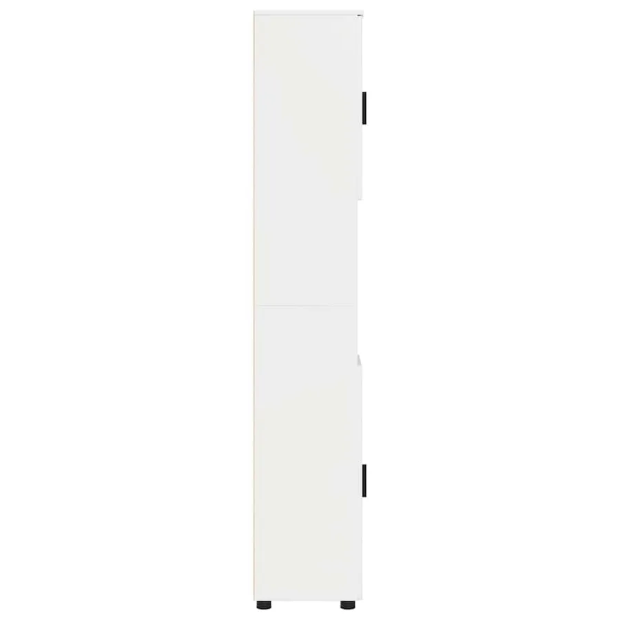 Cabinet de salle de bain Blanc brillant 30 x 35 x 192 cm - 7
