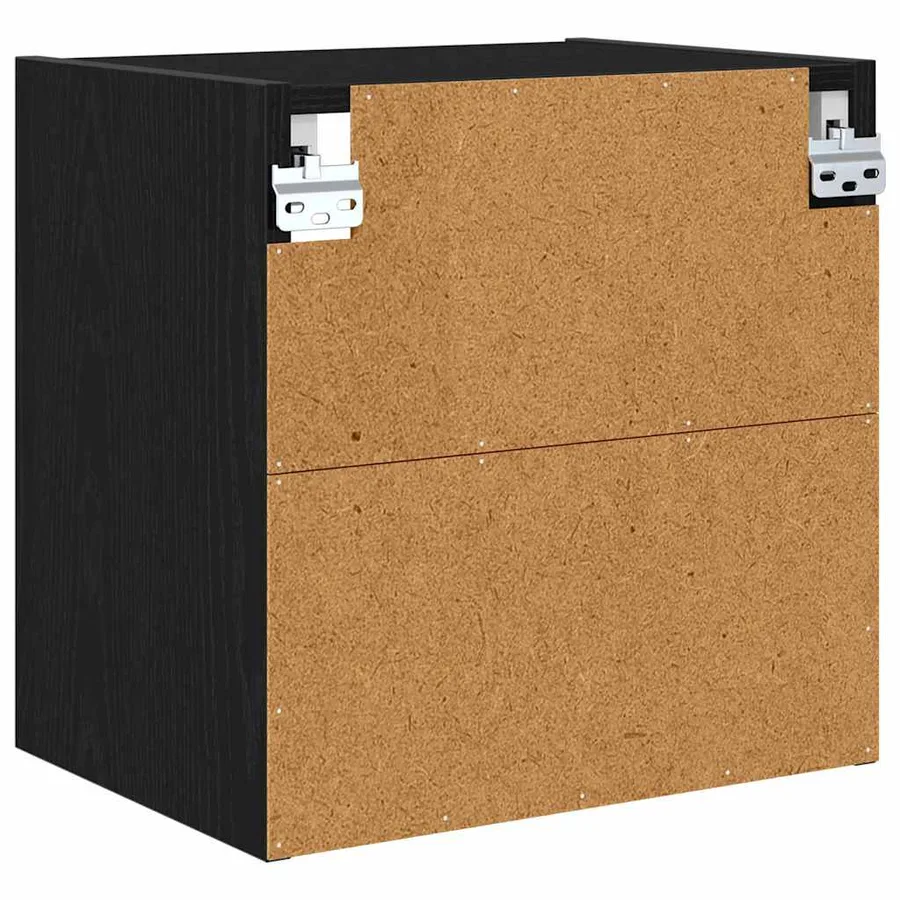 Armoire suspendue avec stockage Chêne noir 40 x 29,5 x 40 cm - 7