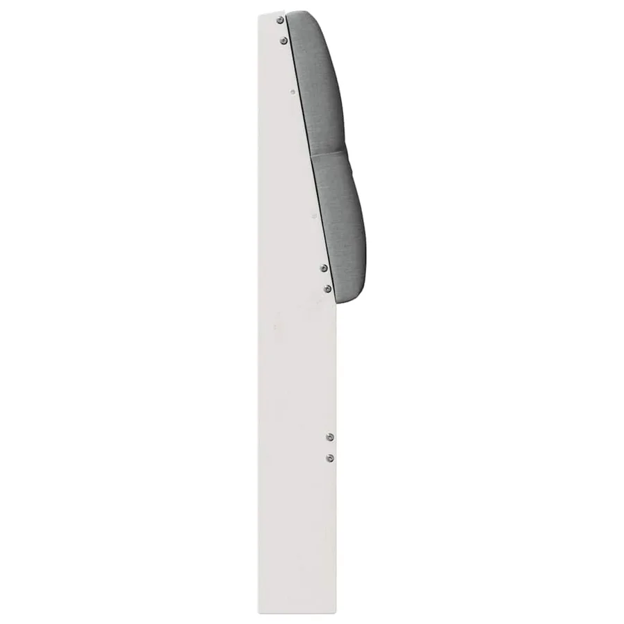 Tête de lit capitonnée Gris clair 80 cm Pin massif - 5