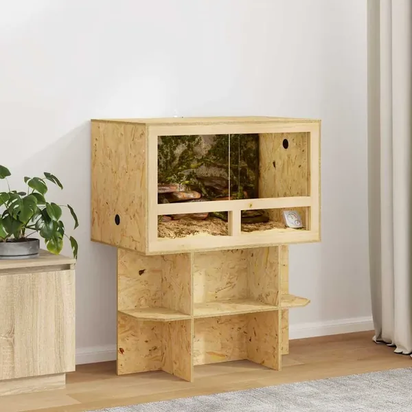 Base de Terrarium Marron 80 x 50 x 50 cm OSB