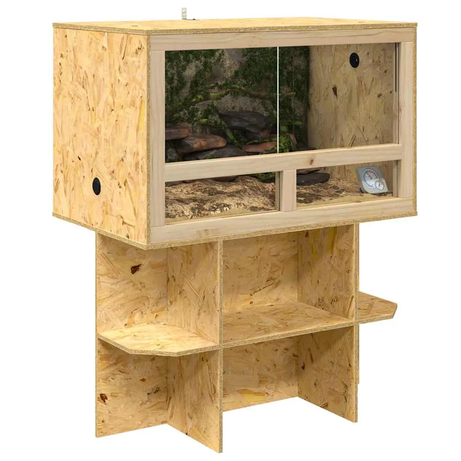 Base de Terrarium Marron 80 x 50 x 50 cm OSB - 3