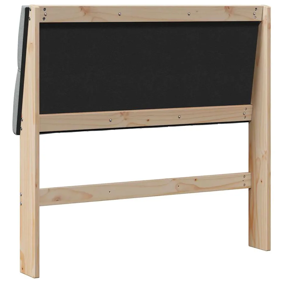 Tête de lit capitonnée Gris clair 100 cm Pin massif - 6