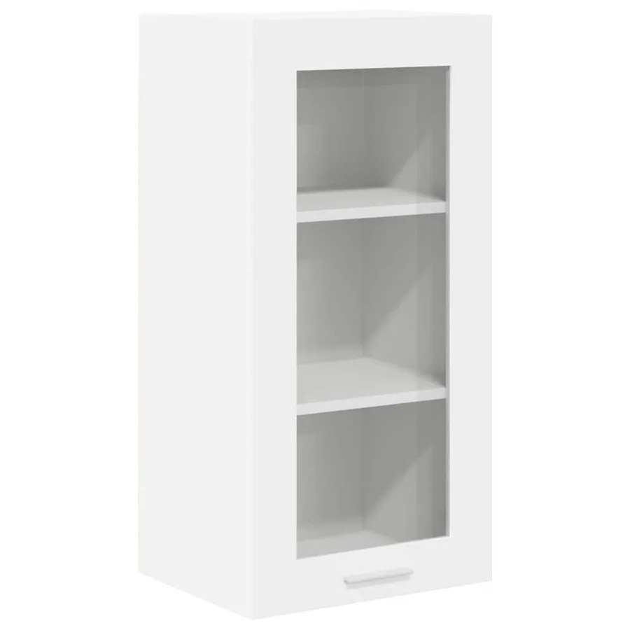 Armoire suspendue Blanc 40 x 31 x 80 cm Bois d'ingénierie - 2