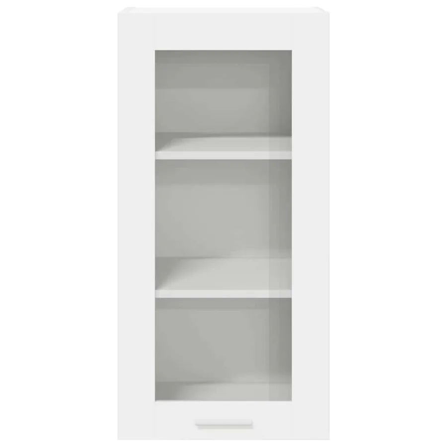 Armoire suspendue Blanc 40 x 31 x 80 cm Bois d'ingénierie - 6