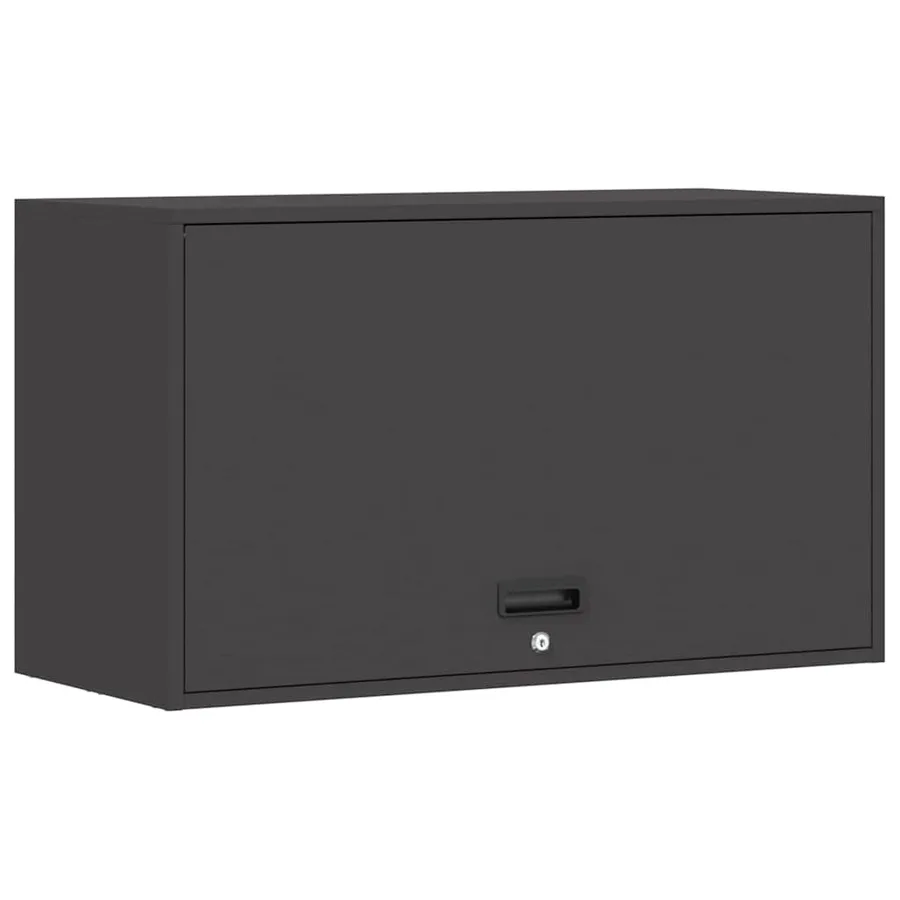 Armoire murale pour garage Noir 90 x 40 x 53 cm - 2