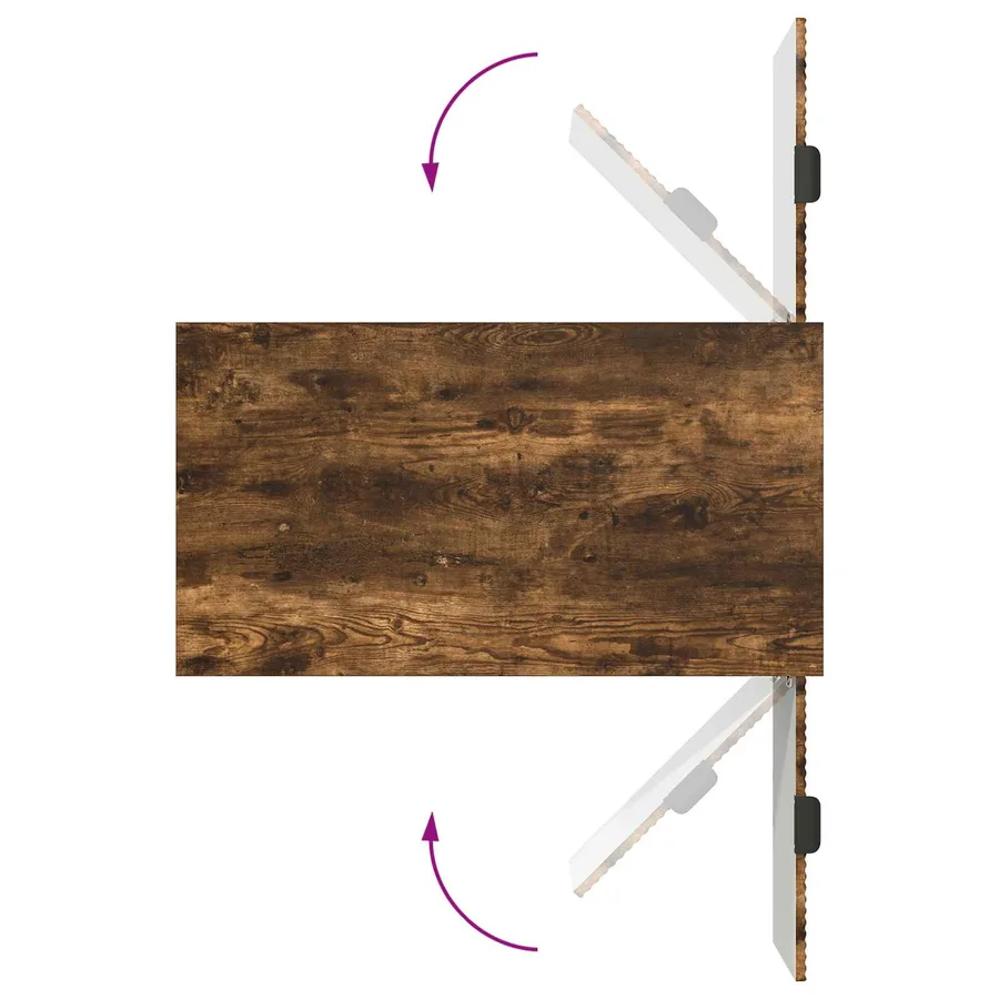 Table basse Chêne fumé 90 x 49 x 46 cm Bois d'ingénierie - 13